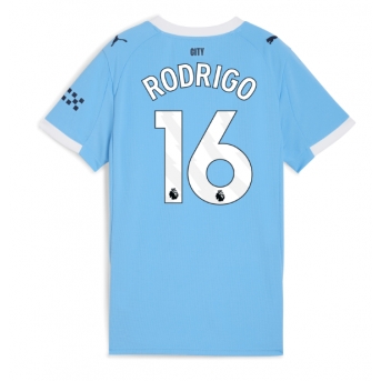 Billige Fotballdrakt Manchester City Rodri Hernandez #16 Replika Hjemmedrakt Dame 2025-26 Kortermet